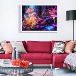 500 Pieces Puzzles for Adult Jigsaw Puzzle Mushrooms Puzzle for Adult Elderly Difficult Puzzle Gift for Family Activity Games Home Decor Wall Art 20.5x15IN