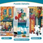 500 Pieces Puzzles for Adults,Cozy Fall & Winter Jigsaw Puzzle for Teens,500-Piece Autumn & Winter Scenery, Perfect for Seasonal Vibes,Challenging Family Game Great Gifts for Family Friends,20.5*15In