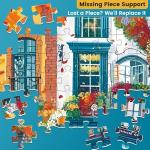 500 Pieces Puzzles for Adults,Cozy Fall & Winter Jigsaw Puzzle for Teens,500-Piece Autumn & Winter Scenery, Perfect for Seasonal Vibes,Challenging Family Game Great Gifts for Family Friends,20.5*15In