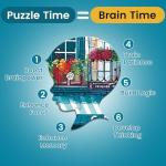 500 Pieces Puzzles for Adults,Cozy Fall & Winter Jigsaw Puzzle for Teens,500-Piece Autumn & Winter Scenery, Perfect for Seasonal Vibes,Challenging Family Game Great Gifts for Family Friends,20.5*15In