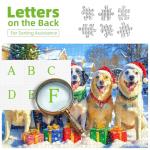 Christmas Dog Gathering 1000 Piece Puzzle for Adults, Fun Puzzles for Adults 1000 Pieces with HD Print & Poster, 27.5 * 19.7 in Dust Free, for Gifts Halloween Christmas Family Games Lovers