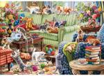 Anatolian Puzzle -Kittens in The Living Room 1500 Piece Jigsaw Puzzle # 4575