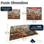 White Mountain Puzzles - Garden Room - 1000 Piece Jigsaw Puzzle for Adults & Kids - Fun Family Activity - 24"x30"