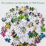 Romantic Castle Jigsaw Puzzles for Adults 500 Pieces Colorful Landscape Jigsaws 500 Piece Puzzles for Adults