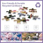 LUXDIVINA 2000 Piece Puzzle for Adults, Puzzles for Adults 2000 Pieces, Mountain Lake Campfire Camping Nature Jigsaw Puzzles, Family Fun Puzzle Perfect for Game Nights, 39" X 28"