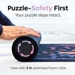 Premium Puzzle Mat - 46.5 x 67 Inches - Up to 5000 Pieces - Jigsaw Puzzle Roll Up Mat - Non Slip Rubber Bottom - Soft Polyester Surface - with Gift Packaging
