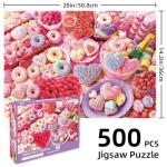 Valentine Puzzle for Adults 500 Piece - Valentine's Pastries, Fun and Challenging Family Game, for Adults