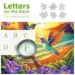 MINIWAN 500 Piece Jigsaw Puzzle for Adults – Hummingbirds & Beach Flower Design - Challenging Unique Puzzle - 20x20 Inches - Perfect for Family Fun