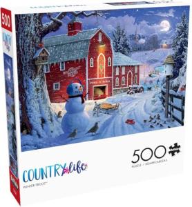 Buffalo Games – Winter Frolic - 500 Piece Christmas Jigsaw Puzzle - Festive Puzzles for Adults – Precision-Cut Pieces, Holiday Artwork, and Hours of Relaxing Fun