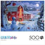 Buffalo Games – Winter Frolic - 500 Piece Christmas Jigsaw Puzzle - Festive Puzzles for Adults – Precision-Cut Pieces, Holiday Artwork, and Hours of Relaxing Fun