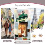 JJYHULK 2000 Piece Puzzle for Adults, Puzzles for Adults 2000 Pieces, Paris Eiffel Tower Street Jigsaw Puzzles, Family Fun Puzzle Perfect for Game Nights, 39" X 28"