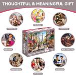 JJYHULK 2000 Piece Puzzle for Adults, Puzzles for Adults 2000 Pieces, Paris Eiffel Tower Street Jigsaw Puzzles, Family Fun Puzzle Perfect for Game Nights, 39" X 28"