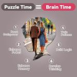 JJYHULK 2000 Piece Puzzle for Adults, Puzzles for Adults 2000 Pieces, Paris Eiffel Tower Street Jigsaw Puzzles, Family Fun Puzzle Perfect for Game Nights, 39" X 28"