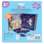 Bluey My First Puzzle Book - Jigsaw Puzzles for kids, 10-page board book, 5 puzzles to enjoy