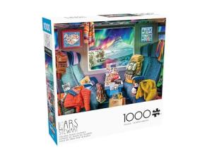 Buffalo Games Jigsaw Puzzles for Adults 1000 Pieces - Lars Stewart - Iceland Train Journey - Hard Adult Puzzle with Reference Poster, Fun, Unique & Challenging for All Abilities, Large 26.75 x 19.75