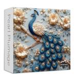PICKFORU Pearl Peacock 1000 Piece Puzzle for Adults, Embroidery Flower Tree Jigsaw Puzzle,Difficult Impossible Animal Theme as Home Decor