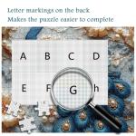 PICKFORU Pearl Peacock 1000 Piece Puzzle for Adults, Embroidery Flower Tree Jigsaw Puzzle,Difficult Impossible Animal Theme as Home Decor