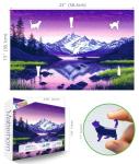 PuzzOne 500 Piece Puzzles for Adults, Nature Landscape - Mountain Lake Scenery Puzzles for Adult, Art Jigsaw Puzzles for Adults 500 Pieces, Party Game Gifts Decoration (23 x 15 Inch)
