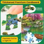 500 Piece Puzzles for Adults,Large Piece Lake Landscape Puzzle for Adults Seniors,Unique Funny Dog Art Jigsaw Puzzle,Challenging Family Activity Game Gifts for Family, Friends, Men, Women,20.5*15 In
