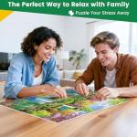 500 Piece Puzzles for Adults,Large Piece Lake Landscape Puzzle for Adults Seniors,Unique Funny Dog Art Jigsaw Puzzle,Challenging Family Activity Game Gifts for Family, Friends, Men, Women,20.5*15 In