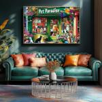 MINIWAN 500 Piece Jigsaw Puzzle - Relaxing Pet Shop Scene for Adults | Challenging Family Activity | Great for Fun & Leisure (Finished Size: 23 x 15 inches)