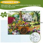 500 Pieces Puzzle for Adults,Birds and Flowers Puzzle,Recycled Cardboard House,Tree,Landscape Puzzles 500 Piece,Challenging Game Home Decor Birthday Party Gift Toy for Adults Seniors 20.5 * 15 in