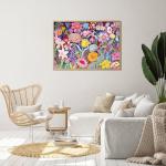 TangMosaic Puzzles for Adults 1000 Pieces, Artistic Blooms Jigsaw Puzzles, Fun and Relaxing Challenging Puzzle, Floral Flower Puzzles, Interlock Perfectly No Dust, Gifts for Valentine's Day Easter