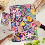 TangMosaic Puzzles for Adults 1000 Pieces, Artistic Blooms Jigsaw Puzzles, Fun and Relaxing Challenging Puzzle, Floral Flower Puzzles, Interlock Perfectly No Dust, Gifts for Valentine's Day Easter