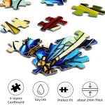 Sutinban Stained Glass Dragonfly 500 Piece Puzzles for Adult, Colorful Flower Jigsaw Puzzle 500 Pieces, Impossible Challenging Adult Puzzles for Happy Family Time, Great Gift for Puzzle Lovers
