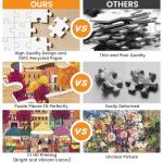 500 Pieces Puzzle for Adults–Beautiful Autumn Market Puzzle for Adults Elderly–Recycled Paper Jigsaw Puzzle 500 Piece–Glossy, Sturdy Pieces Challenging Family Game Great Gift Idea (20.5x15in)