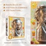 PQIKTUV Puzzles for Adults 1000 Pieces Fruit Juice Jigsaw Puzzles with Letters on Back Impossible Puzzle Wall Decor Funny Gifts for Women Men (27.56x19.7 Inch)