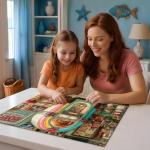 LUXDIVINA 2000 Piece Puzzle for Adults, Puzzles for Adults 2000 Pieces, Retro Jukebox Candy Store Jigsaw Puzzles, Family Fun Puzzle Perfect for Game Nights, 39" X 28"