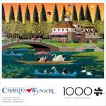Buffalo Games – Pleasant Sunday – Charles Wysocki – 1000 Piece Jigsaw Puzzle ​ Colorful Puzzle for Adults – Precision-Cut Pieces, Beautiful Artwork, and Hours of Relaxing Fun