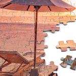 Rocorose 1000 Piece Jigsaw Puzzle, Inspirational Beach Puzzles for Adults and Families, Tropical Ocean Sunrise Sunset Scene Nature Puzzle, HD Quality Challenging Landscape Photo Puzzle Games