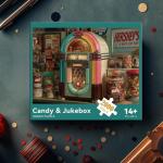 LUXDIVINA 2000 Piece Puzzle for Adults, Puzzles for Adults 2000 Pieces, Retro Jukebox Candy Store Jigsaw Puzzles, Family Fun Puzzle Perfect for Game Nights, 39" X 28"