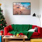 Rocorose 1000 Piece Jigsaw Puzzle, Inspirational Beach Puzzles for Adults and Families, Tropical Ocean Sunrise Sunset Scene Nature Puzzle, HD Quality Challenging Landscape Photo Puzzle Games