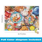 Buffalo Games - Aimee Stewart - Cookies and Cocoa - 1000 Piece Jigsaw Puzzle for Adults Challenging Puzzle Perfect for Game Nights - 1000 Piece Finished Size is 26.75 x 19.75, Large