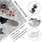 Impossible Puzzles for Adults 1000 Pieces,PICKFORU Floral Muse Puzzle Elegant Lady,Beauty Flower Woman Puzzle Black and White Pearl,Hard Challenge Jigsaw Puzzles Aesthetic