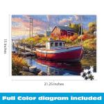 Buffalo Games - Imagine It Images - Old Boathouse - 500 Piece Jigsaw Puzzle for Adults -Challenging Puzzle Perfect for Game Nights - Finished Size is 21.25 x 15.00