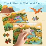 BenBen Puzzles for Kids Ages 4-6, 6 Pack 24 Piece Wooden Jigsaw Puzzles for Toddlers Ages 3-5, Preschool Learning Educational Toys for Boys Girls