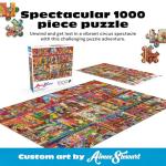 Buffalo Games - Aimee Stewart - Circus Extravaganza - 1000 Piece Jigsaw Puzzle for Adults - Challenging Puzzle Perfect for Game Nights - Finished Size is 26.75 x 19.75