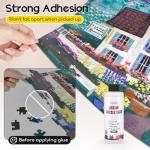 YAKAMOZ Updated Jigsaw Puzzle Glue with Applicator for Adults Clear Water-Soluble Special Craft Puzzle Glue, Non-Toxic and Quick Dry for 3000/4500/5000 Pieces of Puzzle,200ML