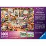 Ravensburger All Seasons Flower Shop 1000 Piece Jigsaw Puzzle | Explore Colorful Botanical Arrangements | from The Bestselling Puzzle Brand Worldwide | Enhanced Anti-Glare Surface