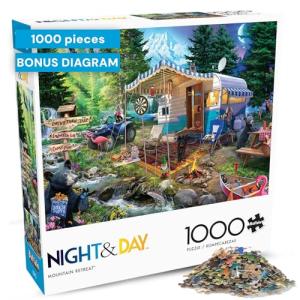 Buffalo Games - Jeff Haynie - Mountain Retreat - 1000 Piece Jigsaw Puzzle For Adults - Challenging Puzzle Perfect for Game Nights - Finished Puzzle Size is 26.75 x 19.75