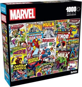 Buffalo Games - Marvel - Comic Book Collage - 1000 Piece Jigsaw Puzzle for Adults -Challenging Puzzle Perfect for Game Nights - Finished Size is 26.75 x 19.75