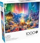 Buffalo Games - LARS - Winter's Night Bonfire - 1000 Piece Jigsaw Puzzle for Adults -Challenging Puzzle Perfect for Game Nights - Finished Size is 26.75 x 19.75