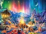 Buffalo Games - LARS - Winter's Night Bonfire - 1000 Piece Jigsaw Puzzle for Adults -Challenging Puzzle Perfect for Game Nights - Finished Size is 26.75 x 19.75