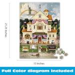 Buffalo Games - Charles Wysocki - Lady Liberty's Independence Day Enterprising - 500 Piece Jigsaw Puzzle for Adults -Challenging Puzzle Perfect for Game Nights