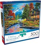 Buffalo Games - Days to Remember - Dewie Hollow - 500 Piece Jigsaw Puzzle , Orange, Yellow, Green , 21.25"L X 15"W