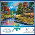 Buffalo Games - Days to Remember - Dewie Hollow - 500 Piece Jigsaw Puzzle , Orange, Yellow, Green , 21.25"L X 15"W